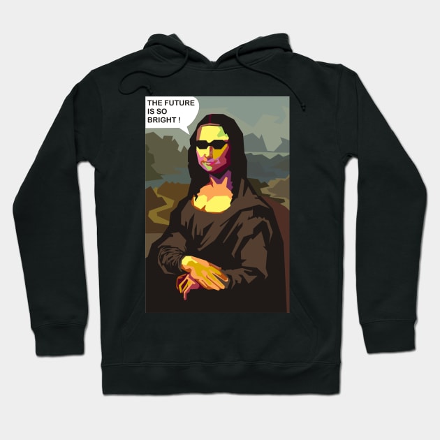 monalisa pop art Hoodie by rifaisetyo